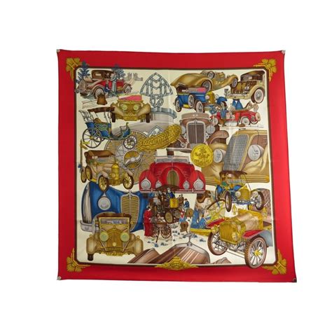 foulard hermes automobile joachim metz carre 90 en 